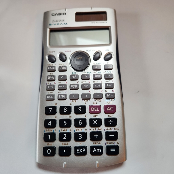 Casio Fx-115MS S-VPAM Scientific Calculator with Case Cover - Picture 1 of 11